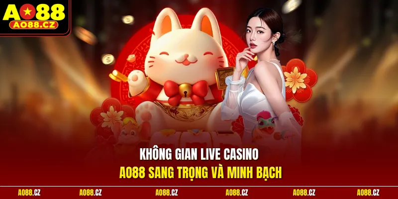 Không gian Live Casino Ao88 sang trọng và minh bạch